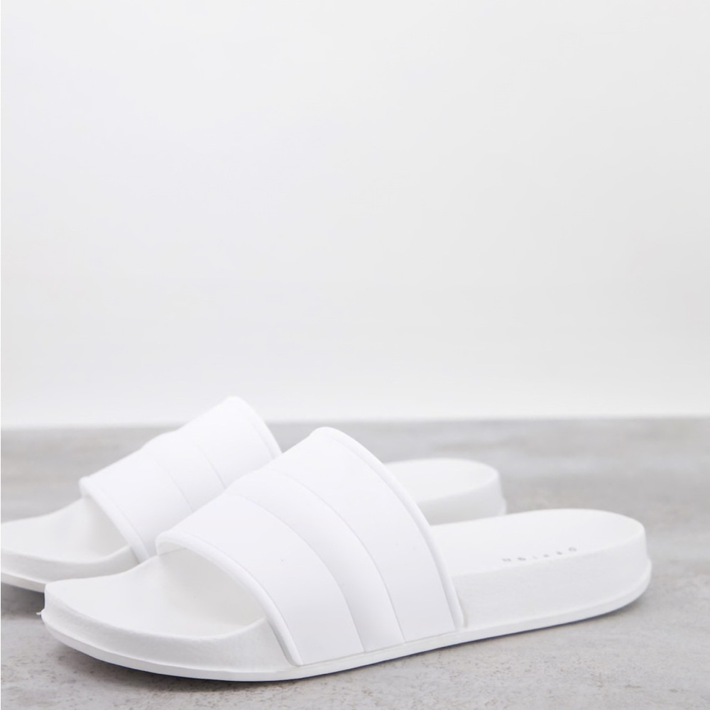 NEW! ASOS Design Sliders White Size 11 Women’s